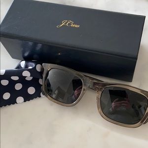 Jcrew Robinson Grey Crystal Wayfarer sunglasses